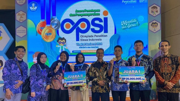 Tim riset MAN 2 Kota Malang raih medali emas dan perak di OPSI 2024