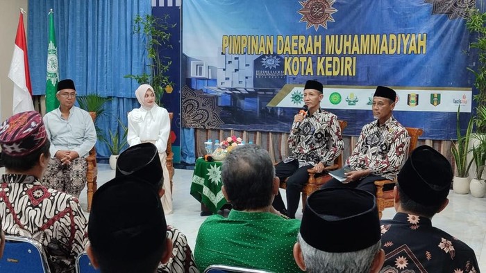 Vinanda-Gus Qowim bertemu dengan pimpinan Muhammadiyah Kediri