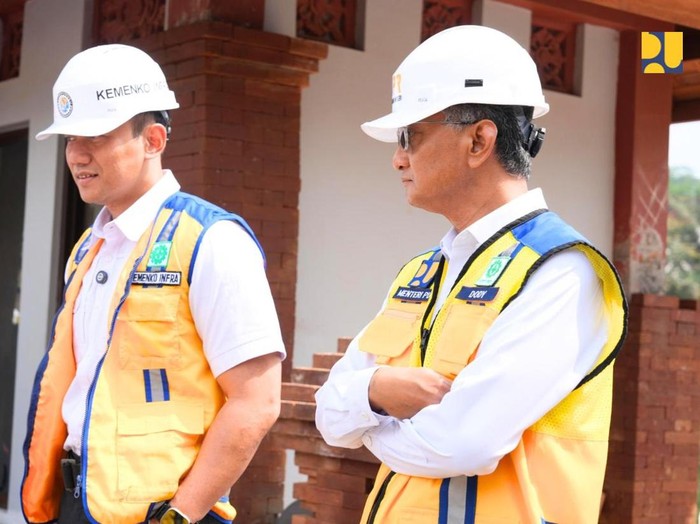 AHY dan Dody Hanggodo Cek Proyek Bendungan Sidan, Bali