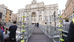 Air Mancur Paling Populer di Roma Surut Imbas Renovasi