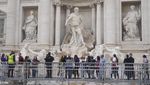 Air Mancur Paling Populer di Roma Surut Imbas Renovasi
