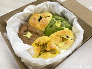Appetito: Milk Buns Lembut Isi Keju Krim Topping Pistachio hingga Chai