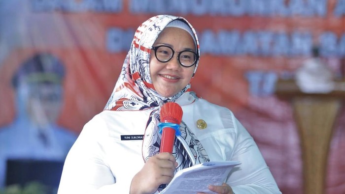 Bupati Sragen Kusdinar Untung Yuni Sukowati.