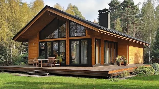 Desain rumah bergaya cottage.