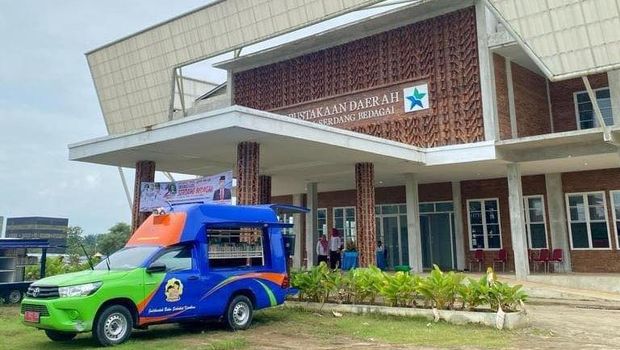 Gedung Perpustakaan Daerah Kabupaten Serdang Bedagai. (dok. Pemkab Sergai)
