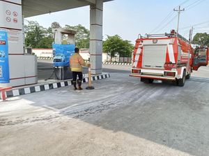 Heboh Kebakaran di SPBU Rejosari Temanggung, Begini Kata Damkar