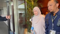 Natasha Rizki, Minggu (10/11/2024), menghadiri jumpa pers film terbarunya berjudul Keajaiban Air Mata Wanita di kawasan Thamrin, Jakarta Pusat. Foto: Ahsan/detikHOT