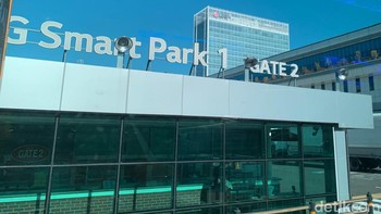 Pabrik LG Smart Park di Changwon, Korea Selatan tersebut merupakan pusat manufaktur peralatan rumah tangga yang canggih dan dilengkapi berbagai teknologi robotik. Foto: Rista Rama Dhany/detikcom