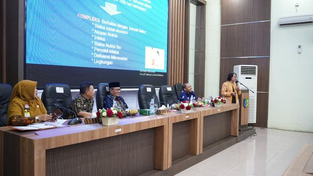Acara Diseminasi Audit Kasus Stunting Ke-2 di Ghradika Bina Praja Demak, Selasa (5/11/2024).