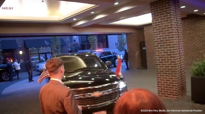 Prabowo naik Chevrolet Suburban di Amerika