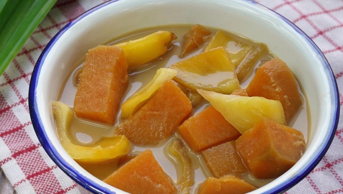 Resep Setup Ubi Kuning dan Nangka