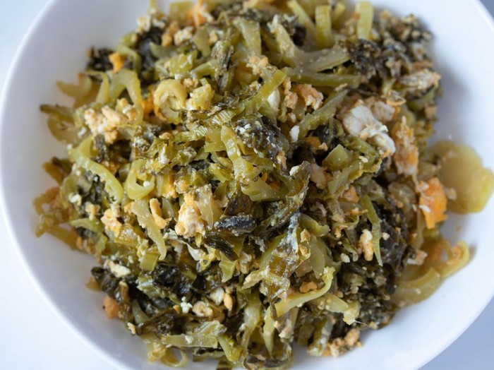 Resep Tumis Sawi Asin dan Telur