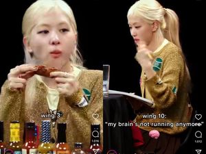 Rose BLACKPINK Cicip Chicken Wings Level 10 yang Pedas Mampus