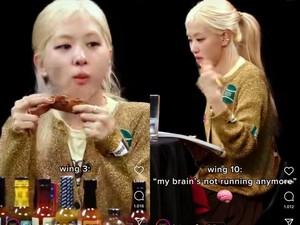 Rose BLACKPINK Cicip Chicken Wings Level 10 yang Pedas Mampus