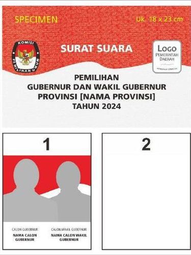 Surat Suara Pilkada 27 November 2024