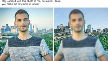 Ingin pemandangan kota lebih fokus... Foto: James Fridman via Boredpanda