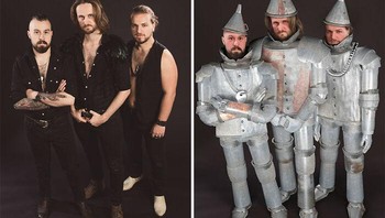 Band hard rock ini ingin tampilannya lebih metal. Foto: James Fridman via Boredpanda