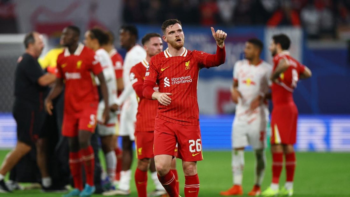 Andrew Robertson melawan keraguan dari publik (REUTERS/Lisi Niesner)