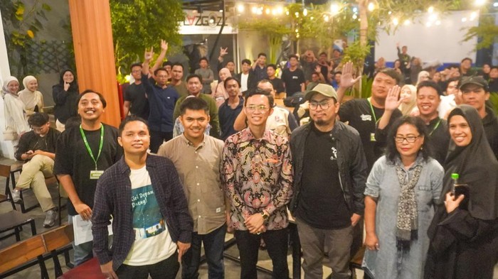 Calon Wakil Wali Kota Makassar nomor urut 3, Ilham Ari Fauzi Ilham saat menghadiri dialog isu perkotaan.