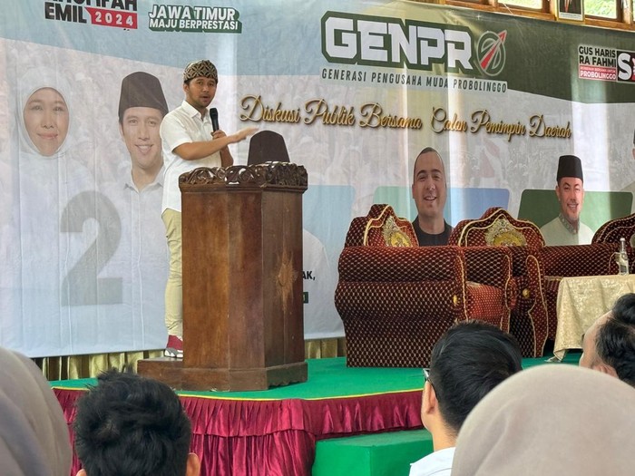 Genpro menggelar diskusi publik yang dihadiri Cawagub Emil Dardak