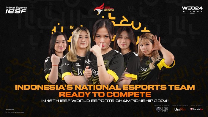 Jadwal IESF 2024 Mobile Legends terungkap. Indonesia main hari ini, Selasa, 12 November 2024, melawan Guam.