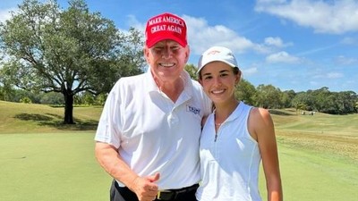 7 Foto Kai Trump, Cucu Pertama Donald Trump yang Jadi YouTuber dan Pegolf