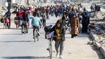Pilu Pengungsi Palestina Mencari Tempat Aman