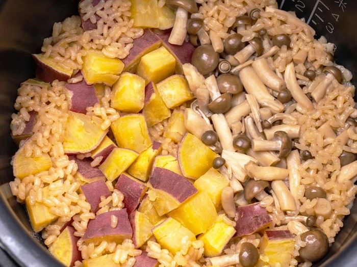 Resep Nasi Ubi dan Jamur