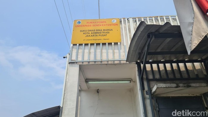 Rumah Pompa Underpass Senen. (Joakhim Tharob/detikcom)