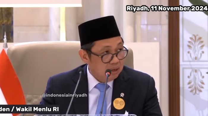 Wamenlu Anis Matta. (Dok YouTube KBRI Riyadh)