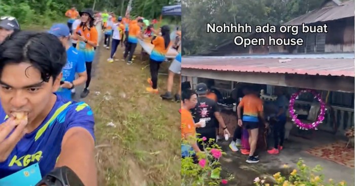 Berlari Marathon, Peserta Ini Dapat Banyak Makanan Gratis
