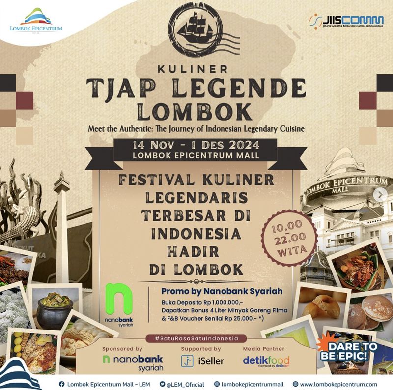 Festival Kuliner Tjap Legende Lombok