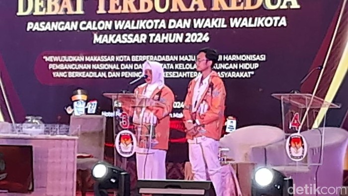 Pasangan calon wali kota dan wakil wali kota nomor urut 3 Indira Jusuf Ismail dan Ilham Ari Fauzi Amir Uskara (INIMI).