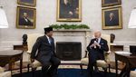 Momen Prabowo Bertemu Biden di Gedung Putih