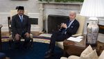 Momen Prabowo Bertemu Biden di Gedung Putih