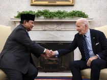 Momen Prabowo Bertemu Biden di Gedung Putih