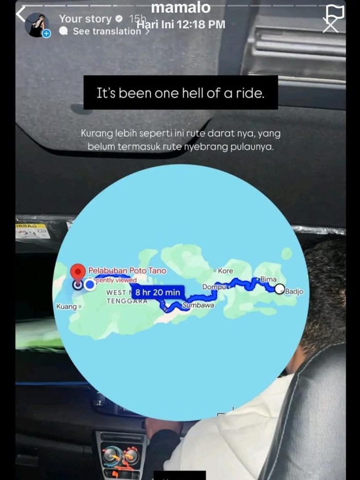 Perjalanan keluar dari Labuan Bajo Mamalo