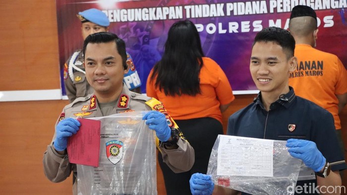 Polres Maros merilis kasus prostitusi online.