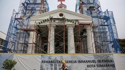 Potret Rehabilitasi Bangunan Cagar Budaya Gereja Blenduk Semarang