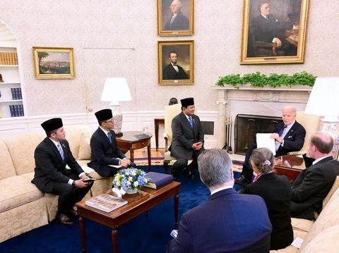 Prabowo betemu Biden di Gedung Putih (Foto: Muchlis Jr - Biro Pers Sekretariat Presiden)