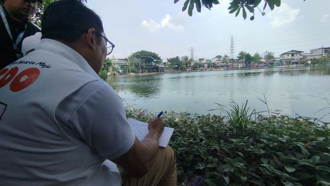 Ridwan Kamil saat kampanye di Tanah Merah, Jakut (Fawdi/detikcom)