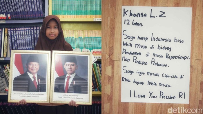 Secarik Kertas Harapan dari Siswa SD untuk Prabowo-Gibran Siswa SDN 13 Pagi Semper Barat, Cilincing, Jakarta Utara, menuliskan harapan mereka kepada pemerintahan Prabowo-Gibran. Inidia harapan-harapan mereka.