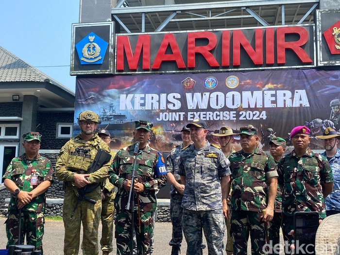 TNI menggelar latihan bersama Australian Defence Force (ADF) dalam rangkaian Indo-Pacific Endeavour (IPE). (Wildan Noviansah/detikcom)