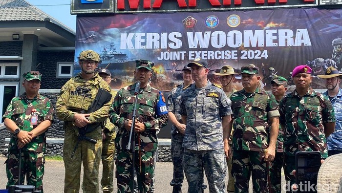 TNI menggelar latihan bersama Australian Defence Force (ADF) dalam rangkaian Indo-Pacific Endeavour (IPE). (Wildan Noviansah/detikcom)