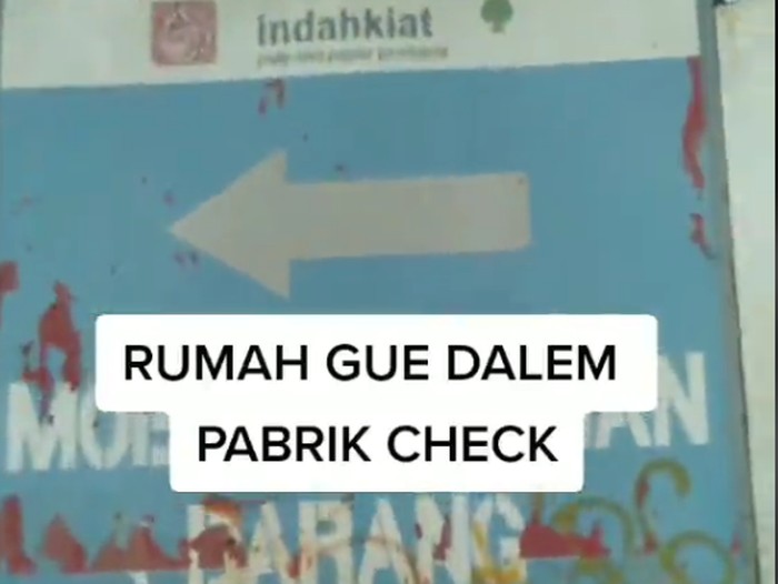 Wanita ini menunjukkan rumahnya berada di dalam pabrik, mendadak viral di TikTok.