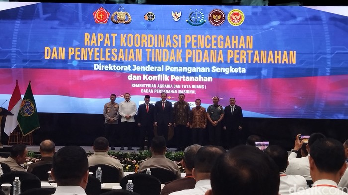 AHY hingga Jaksa Agung Rapat Soal Tindak Pidana Pertanahan (Maulana ilhami Fawdi/detikcom)