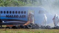 Simulasi yang dilaksanakan otoritas bandara itu dimaksudkan untuk mengevaluasi efektivitas prosedur dan standar operasi yang sudah ditetapkan bilamana terjadi keadaan darurat di bandara.