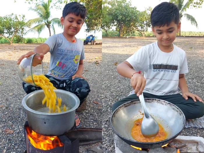 Bocah India jago memasak