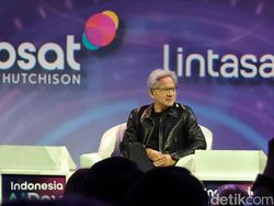 Gaya Bos Nvidia Jensen Huang di Jakarta, Tampil Keren Berjaket Kulit