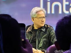 Gaya Bos Nvidia Jensen Huang di Jakarta, Tampil Keren Berjaket Kulit